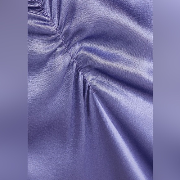 HERVÉ LÉGER X LAW ROACH
Bandage-paneled draped satin midi dress - Lavender - Picture 4 of 9